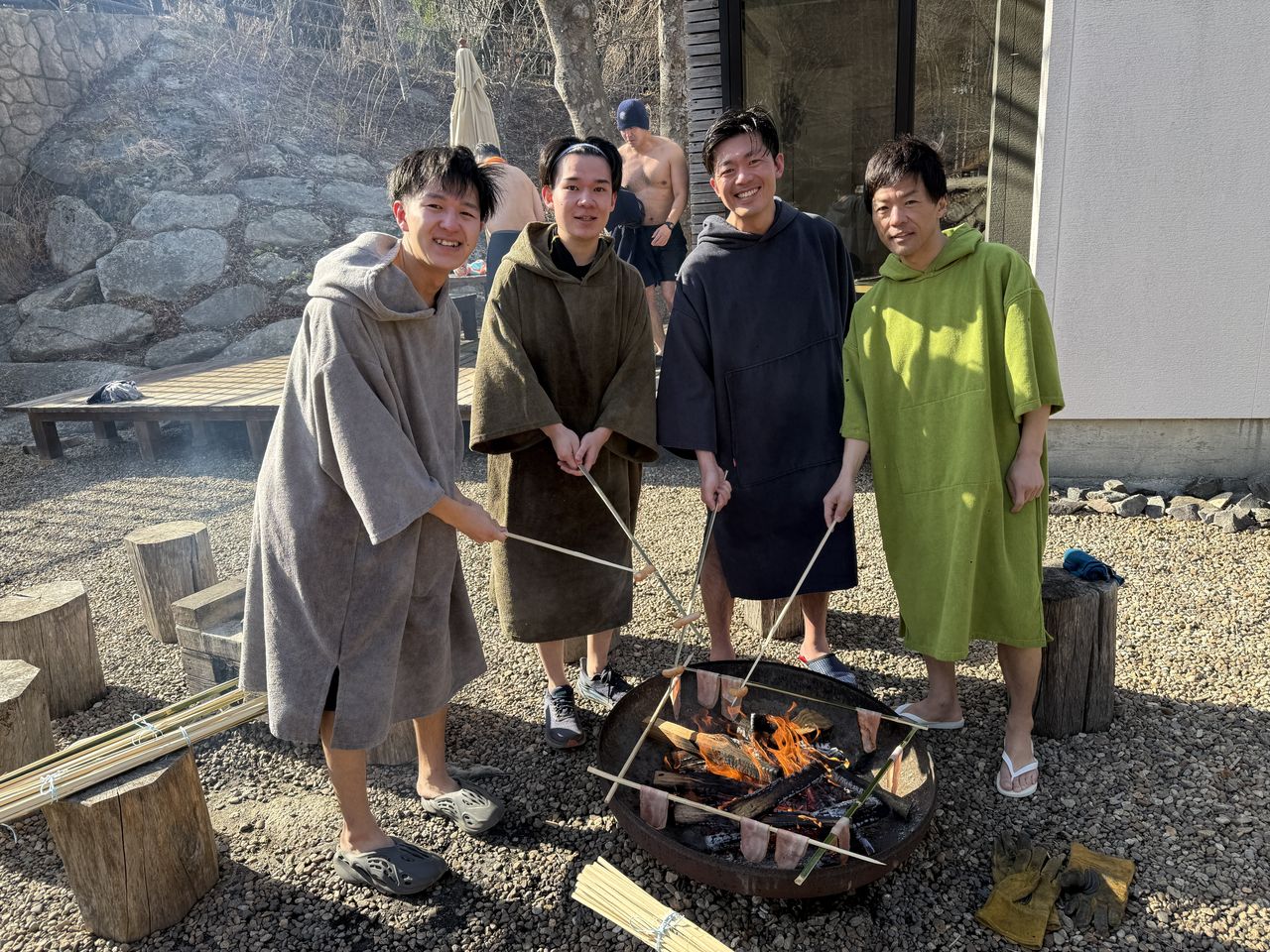 焚き火とごはん